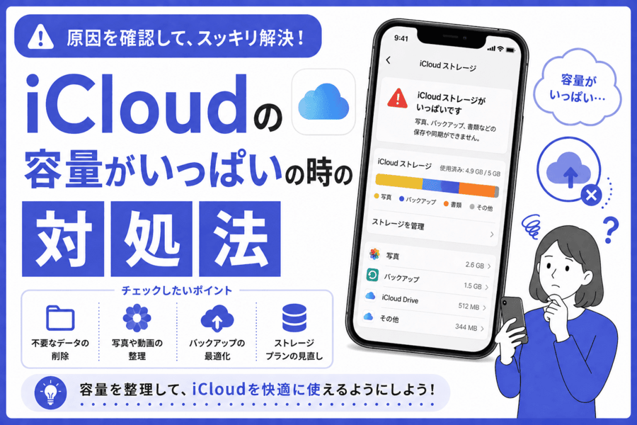 iCloudバックアップのやり方