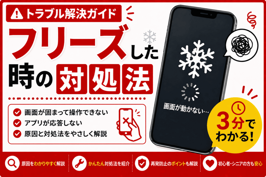 フリーズした時の対処法
