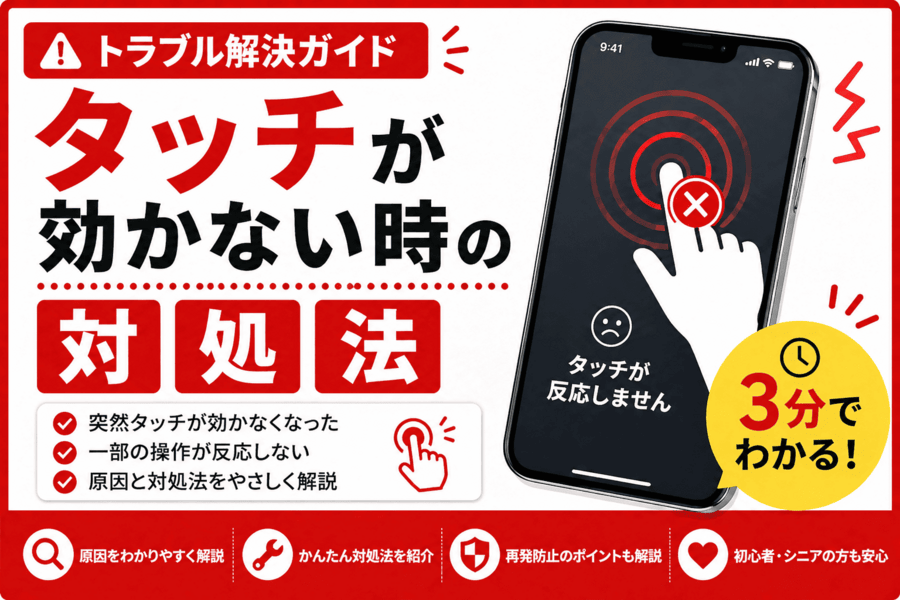 タッチが効かない時の対処法