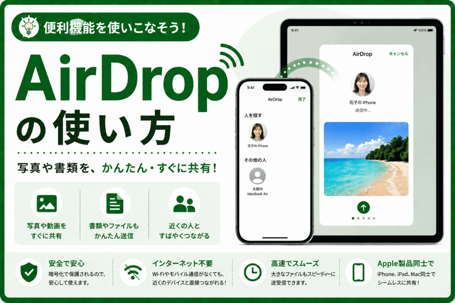 AirDropの使い方