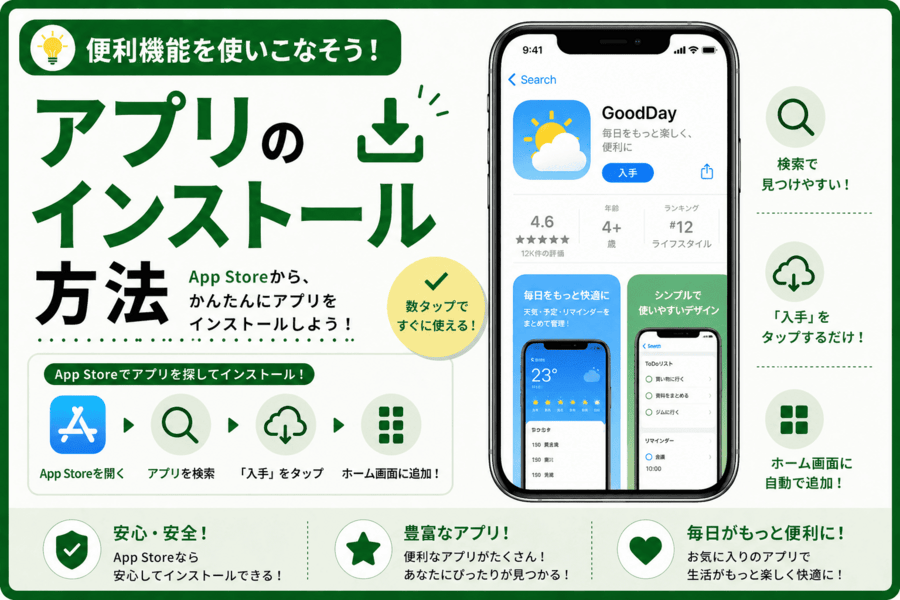 アプリのインストール方法